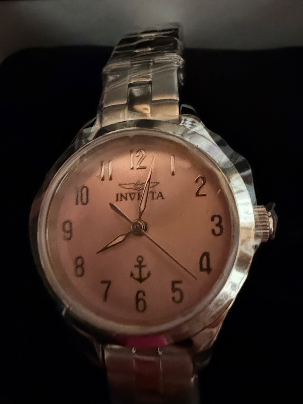 Invicta Pink Rose Gold Dial Stainless Bracelet Watch